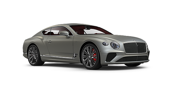 Bentley Valencia Bentley GT Speed coupe in Extreme Silver paint front 34