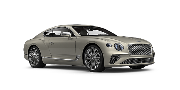 Bentley Valencia Bentley GT Mulliner coupe in White Sand paint front 34